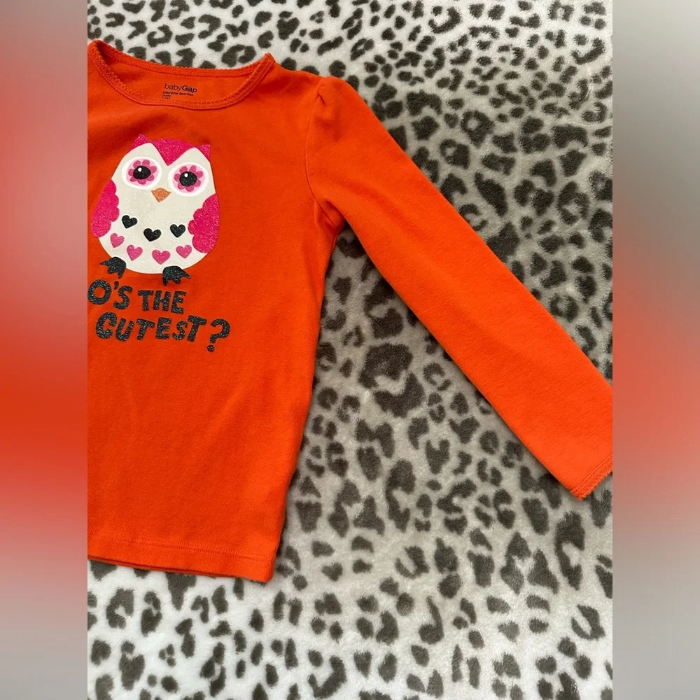 babyGap Playtime Favorites Halloween Graphic T-shirt Orange Size 5 Years Toddler